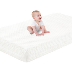 SCHNAUZER HOME Crib Mattress, Dual-Sided Breathable Baby and Toddler Memory Foam Mattress with Removable and Washable Cover, 100% Knitted Fabric, Fits Standard Cribs and Toddler Beds, 52" x 28" x 5"