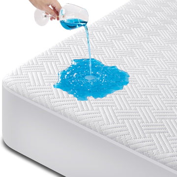 Waterproof Mattress Protector Full Size - Breathable, Noiseless, Ultra-Soft Bed Cover