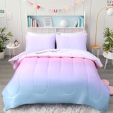 Bailey Comforter Set Queen Size, 3 Pieces Solid Breathable Quilted Style Bedding Sets, Soft Microfiber Down Alternative Comforter for All Season