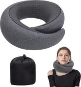 Neck Pillow Airplane, Travel Pillows for Airplanes, Memory Foam Adjustable Portable Neck Pillow for Traveling