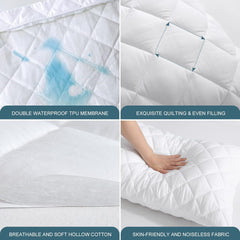 2 Pack Waterproof Pillow Protector