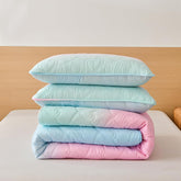 Pink Quilt Set Queen Ombre Blue Pink Mint Quilt Sets Kids Girls Bedding