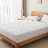 King Size Waterproof Mattress Protector Fitted Quilted Mattress Pad Cover with Deep Pocket Up to 18''