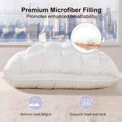 Soft Pillows Queen Size for Sleeping, Support Bed Pillows, Fluffy Down Alternative Pillow