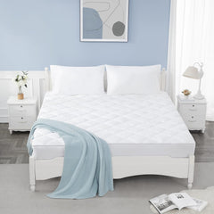 Mattress Pad Cover, Cotton Mattress Cover Hypoallergenic, Soft Breathable and Noiseless