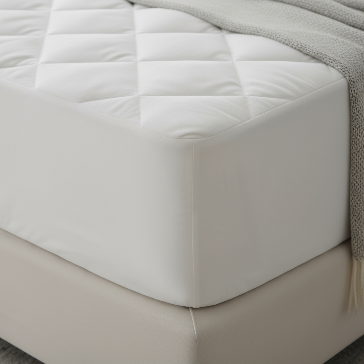 SnowLotus Quilted Mattress Protector, 60x40x11 cm, Elastic Fitted Mattress Cover with Allergen Barrier