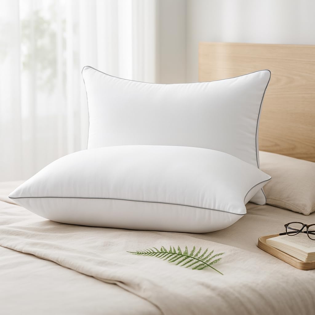 Down Alternative Luxury Hotel Pillows for Sleeping and for Side and Back Sleepers