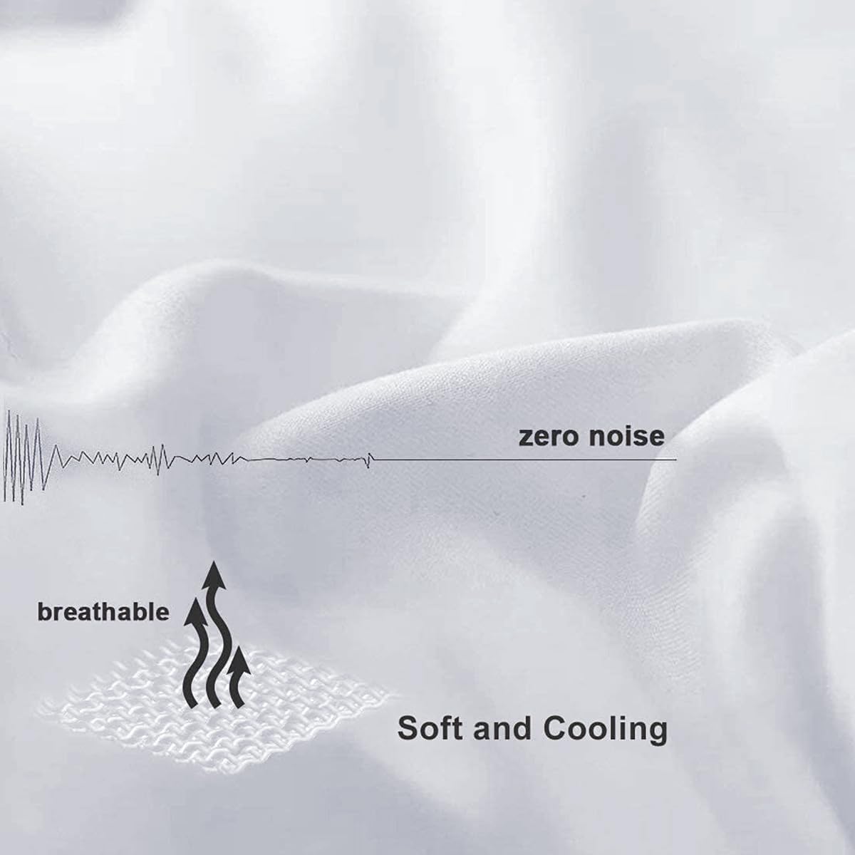 Cooling Comforter - Down Alternative Duvet Insert with Anti-Clump Tech & 8 Tabs, All-Season Reversible Luxury Hotel Bedding