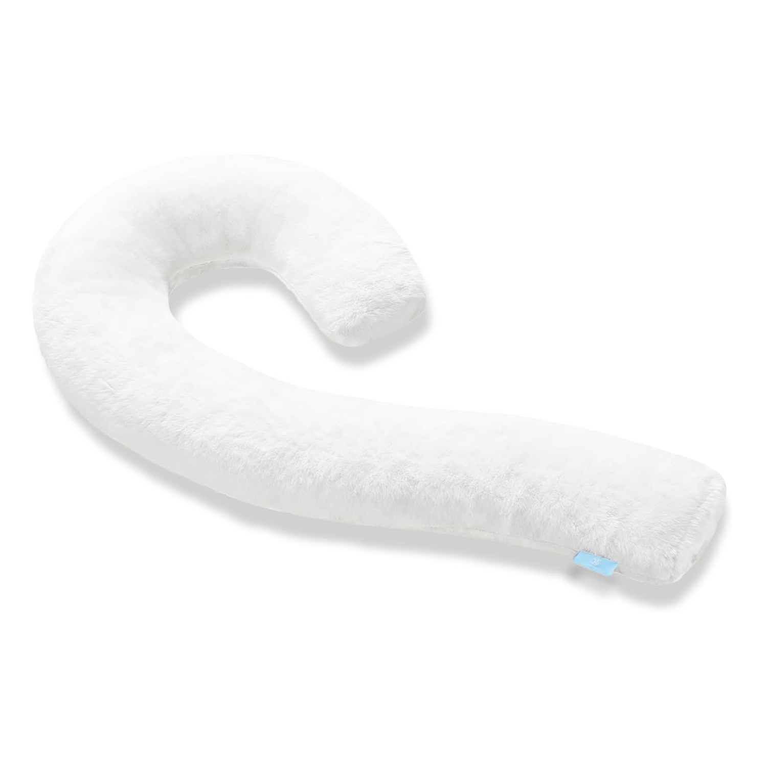 SCHNAUZER HOME Body Pillow for Adults - Soft Long Bed Pillows Insert for Sleeping - Shredded Memory Foam and Removable Washable Cover - Swan Shaped Side Sleeper Pregnancy Pillow 49 Inch