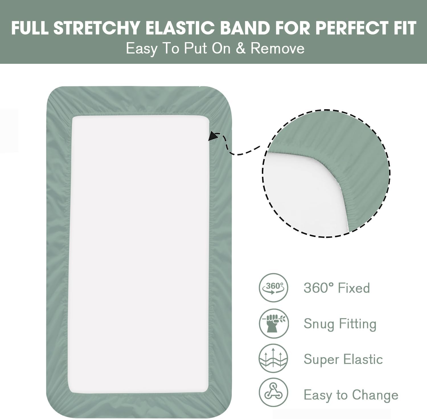 Little Grape Land Crib Sheets Girl 4 Pack, Baby Crib Sheets for Standard Crib & Toddler Mattress, Super Soft Breathable Crib Sheet Set for Girls