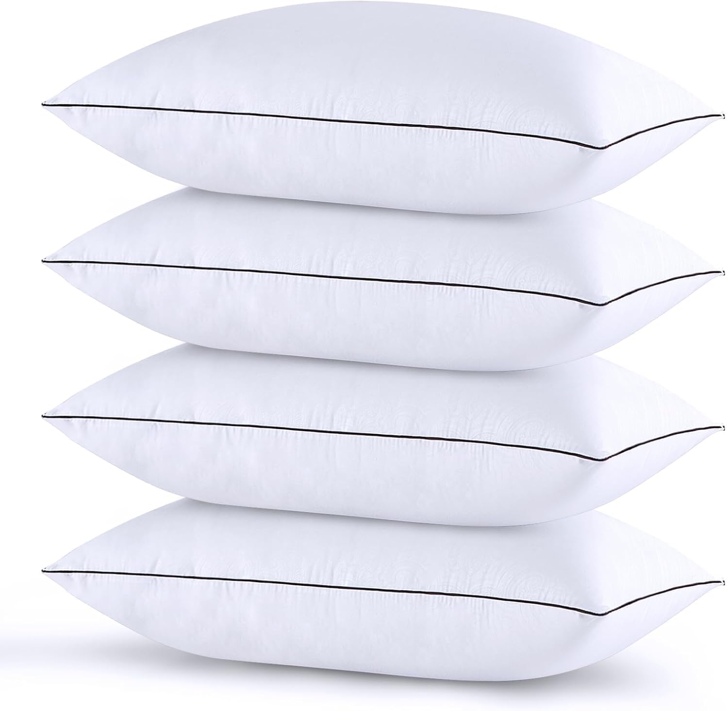 Down Alternative Luxury Hotel Pillows for Sleeping and for Side and Back Sleepers