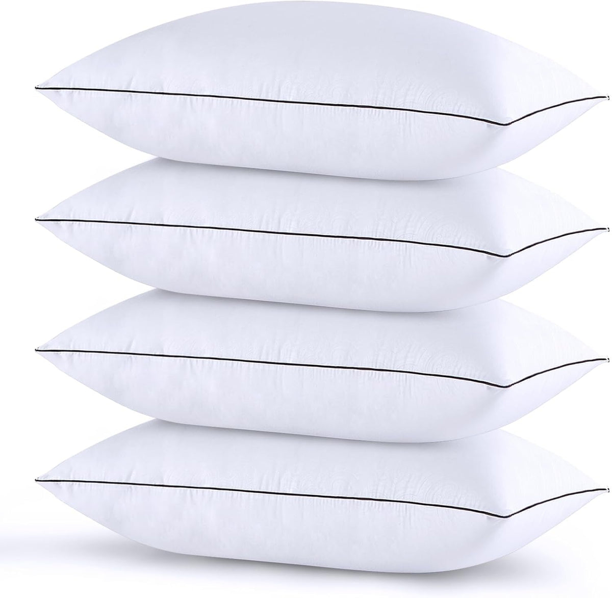 Down Alternative Luxury Hotel Pillows for Sleeping and for Side and Back Sleepers