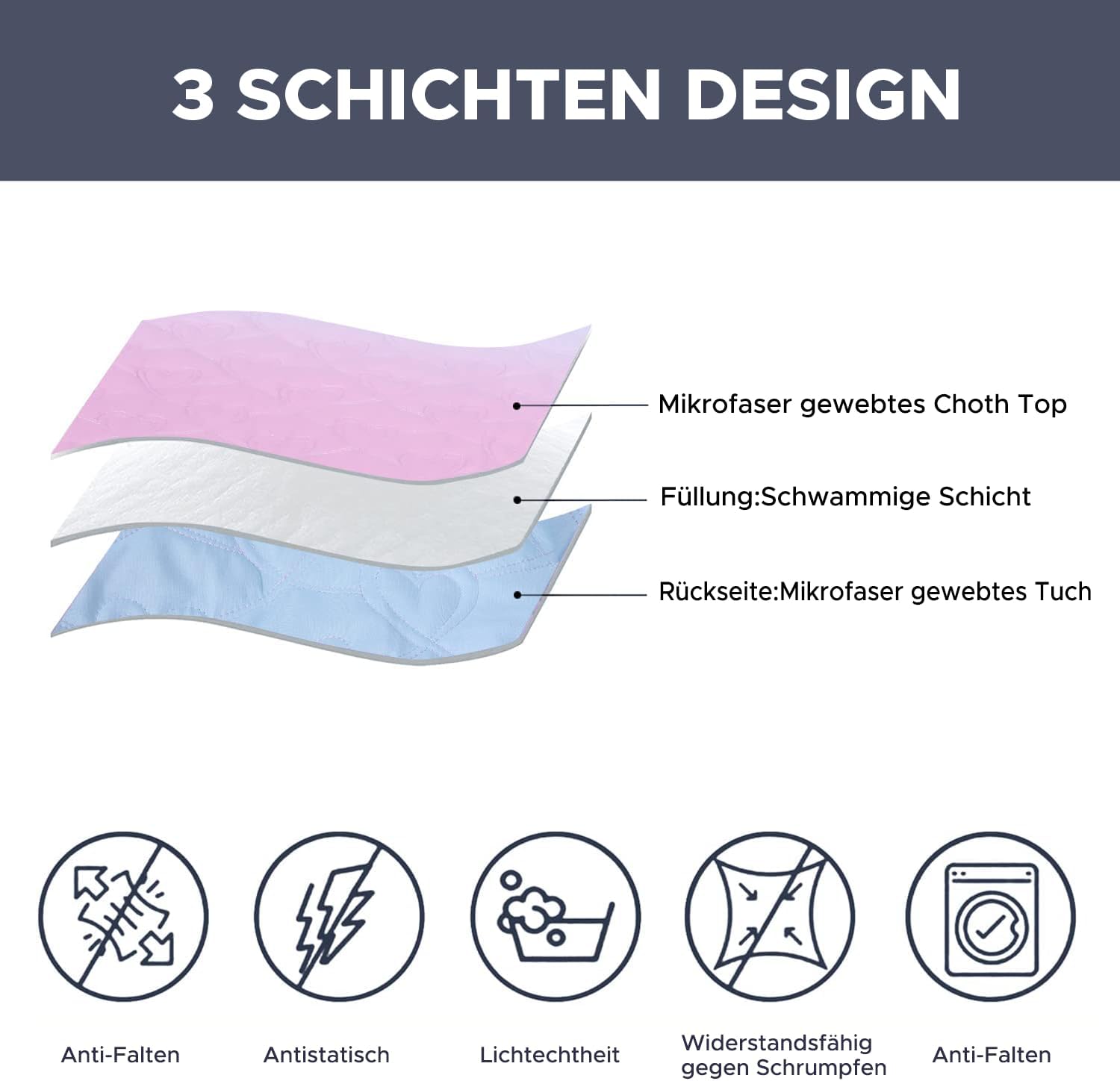 Quilt Set Full Queen Size 3 Piece, Bailey Pattern Printed Bedding Coverlet Set, Lightweight Soft Reversible Bedspread Sets for All Season (1 Quilt & 2 Pillow Shams)