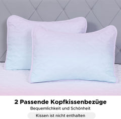 Quilt Set Full Queen Size 3 Piece, Bailey Pattern Printed Bedding Coverlet Set, Lightweight Soft Reversible Bedspread Sets for All Season (1 Quilt & 2 Pillow Shams)