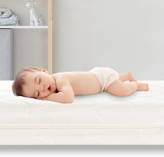 Crib Mattress, Dual-Sided Toddler and Baby Mattress with Washable Airfiber Insert and Removable Cover