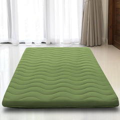 Japanese Floor Mattress, 100% High Density Comfortable Foam, 4" Thicken Foldable Mattress Tatami Mat Sleeping Pad
