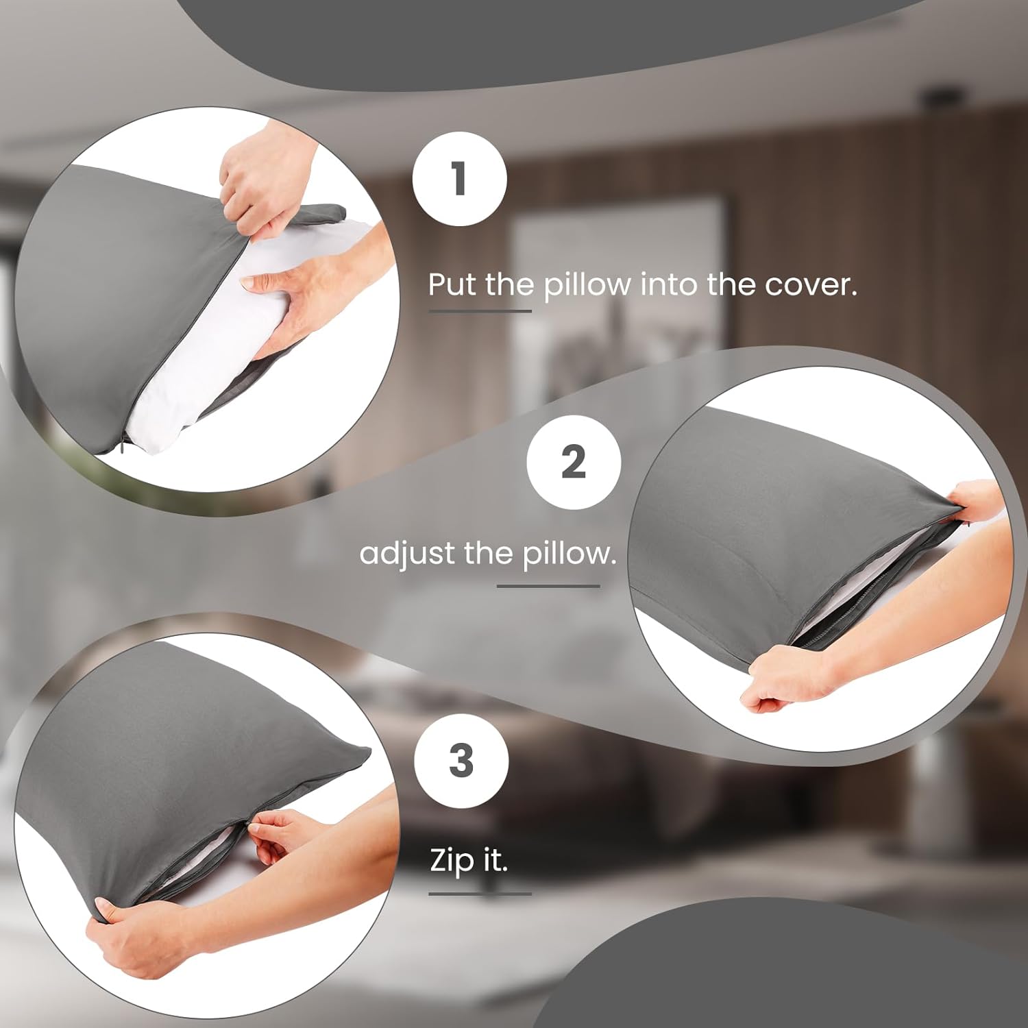 Ultra Soft Microfiber Body Pillow Cover