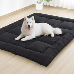 Japanese Floor Mattress Foldable & Portable Roll Up Futon Mattress 3" Black Tatami Mat for Adult and Kids