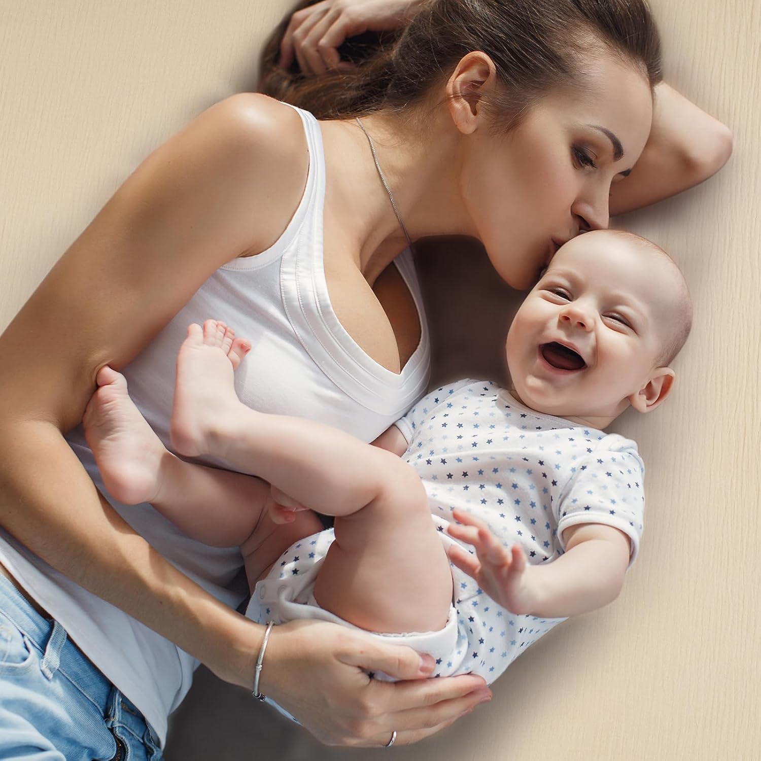 Crib Sheets for Boys Girls 100% Cotton Fitted Baby Crib Sheet 2 Pack Soft and Breathable for Standard Crib Mattress & Toddler Mattress