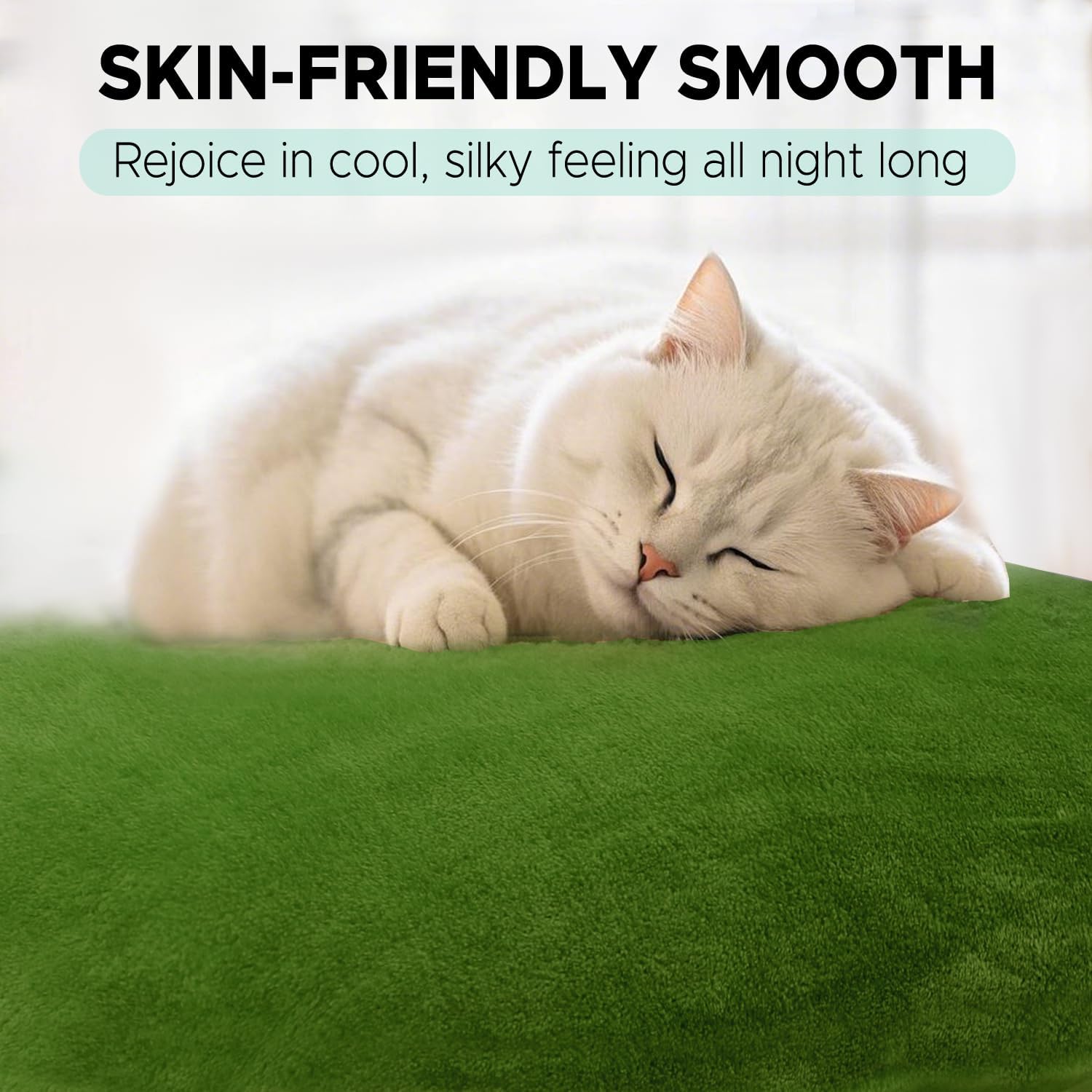 SCHNAUZER HOME Body Pillow for Adults - Soft Long Bed Pillows Insert for Sleeping - Shredded Memory Foam and Removable Washable Cover - Swan Shaped Side Sleeper Pregnancy Pillow 49 Inch