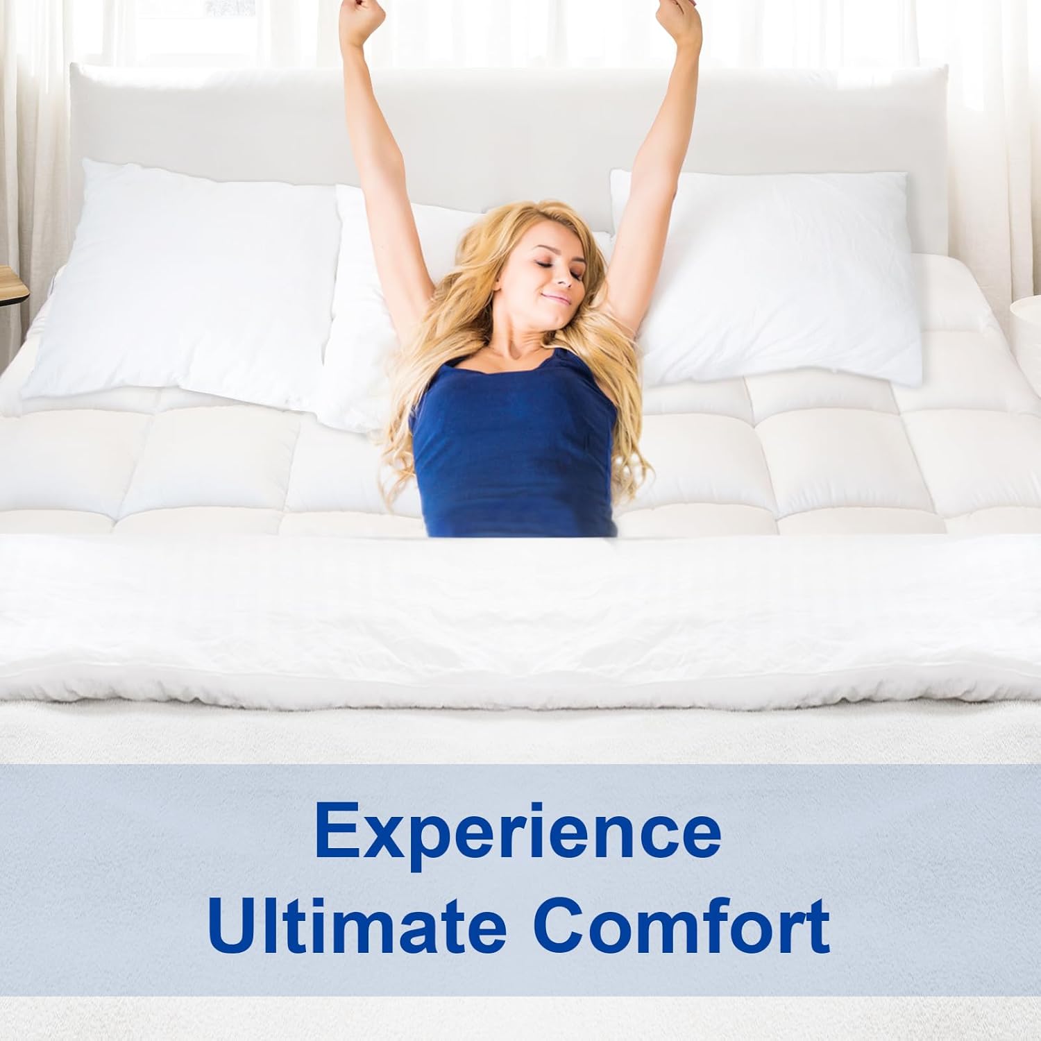 Cooling Quilted Queen Mattress Protector, Mattress Pad Queen Chill Soft Mattress Cover