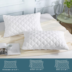 2 Pack Waterproof Pillow Protector