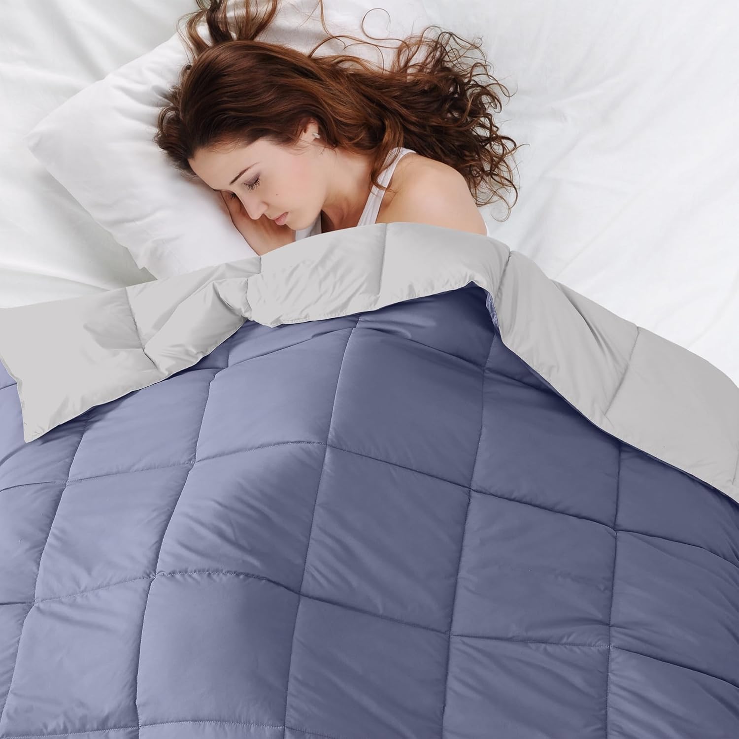 Modern Threads Down Alternative Reversible Comforter Infinity Blue