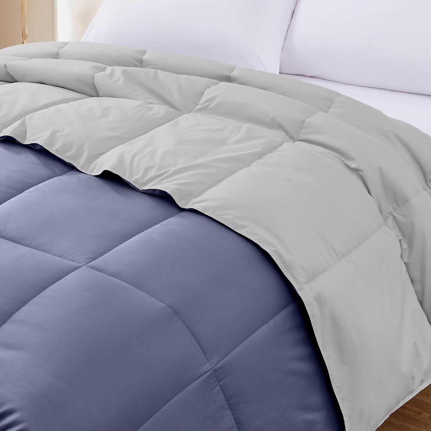 Modern Threads Down Alternative Reversible Comforter Infinity Blue