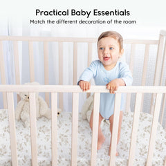 Crib Sheets for Boys Girls, Fitted Crib Sheet 2 Pack for Standard Crib and Toddler Mattress