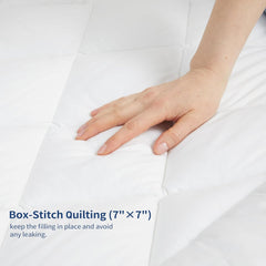 Mattress Pad Cover, Cotton Mattress Cover Hypoallergenic, Soft Breathable and Noiseless