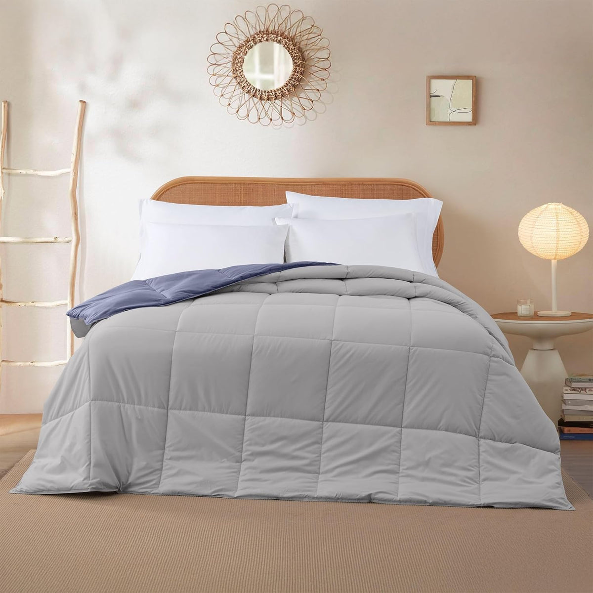 Modern Threads Down Alternative Reversible Comforter Infinity Blue