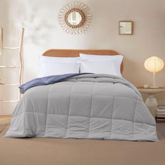 Modern Threads Down Alternative Reversible Comforter Infinity Blue