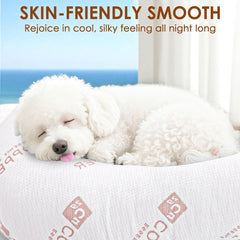 SCHNAUZER HOME Body Pillow for Adults - Soft Long Bed Pillows - Shredded Memory Foam & Removable Washable Cover - Swan Shaped Pregnancy Side Sleeper Pillow 49 Inch with Extra Pillowcase (Copper)