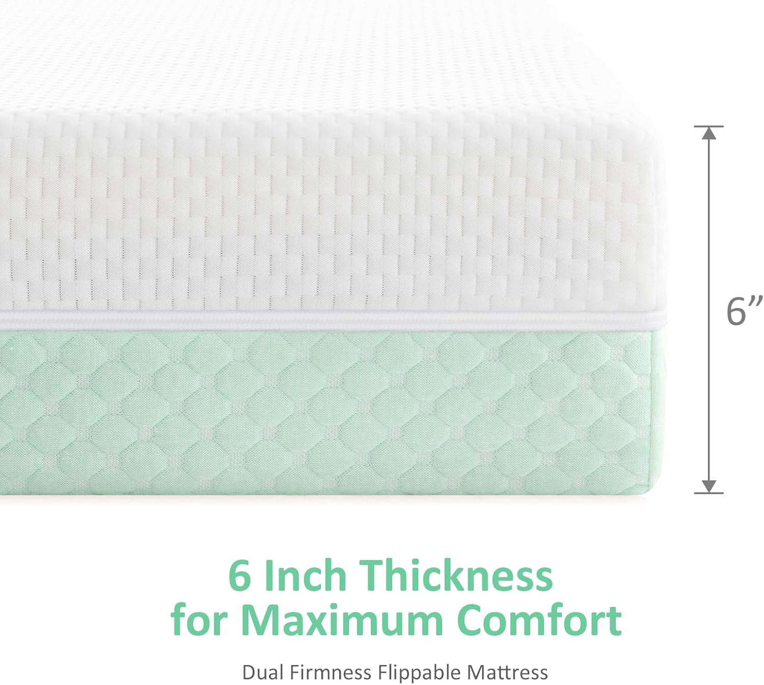 Crib Mattress, Dual Sided Comfort Memory Foam Toddler Bed Mattress