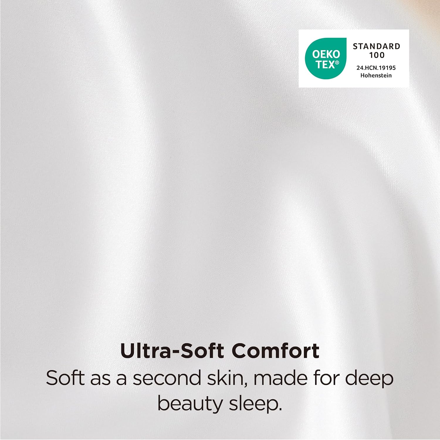 Satin Pillowcases, Pure White Cooling Pillow Case for Sleeping Women with Envelope Closure, Gifts for Women Men