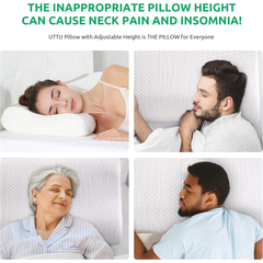 Cervical Pillow for Neck Strain Relief, Memory Foam Neck Pillow for Sleeping